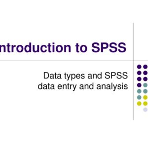 Data entry in SPSS