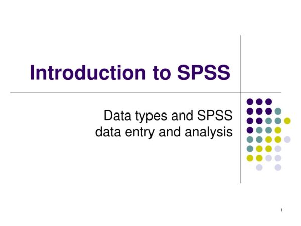 Data entry in SPSS